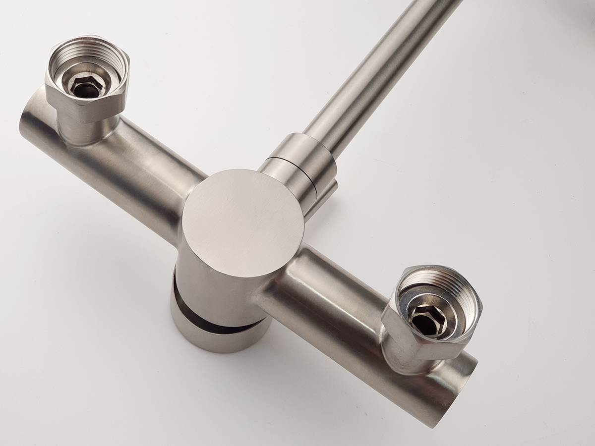 Vòi rửa chén nóng lạnh âm tường Inox SUS 304 Eurolife EL-T018AT