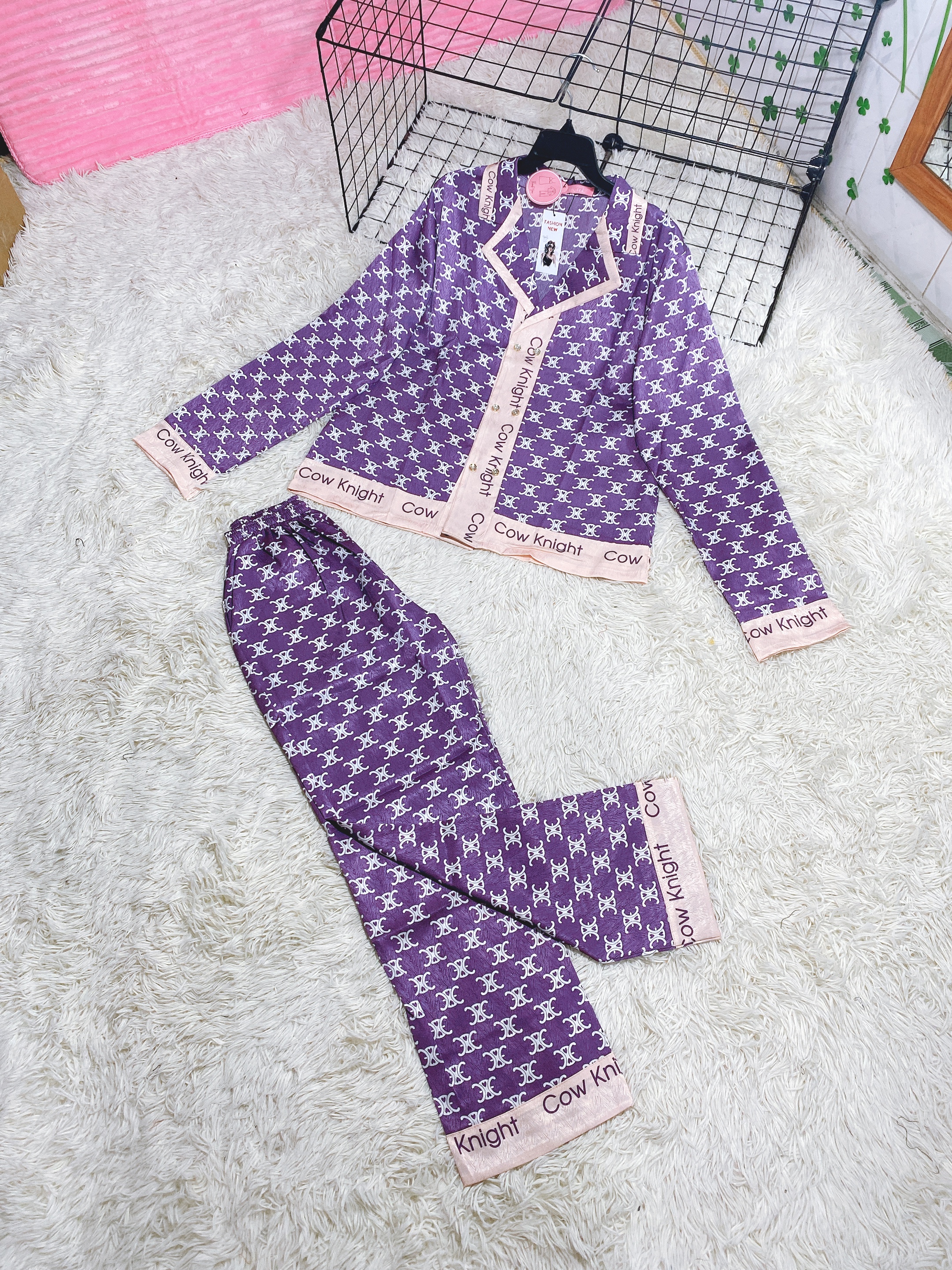 Sét bộ ngủ pyjama hoạ tiết sang chảnh size dưới 60kg