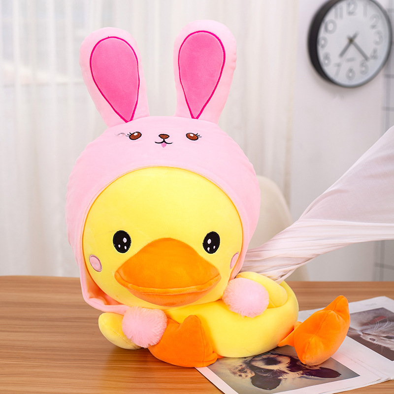 Gấu bông vịt baby cosplay thỏ hồng, ếch, gấu nâu siêu mềm dễ thương (25cm) vải miniso 4 chiều cao cấp êm ái an toàn cho trẻ