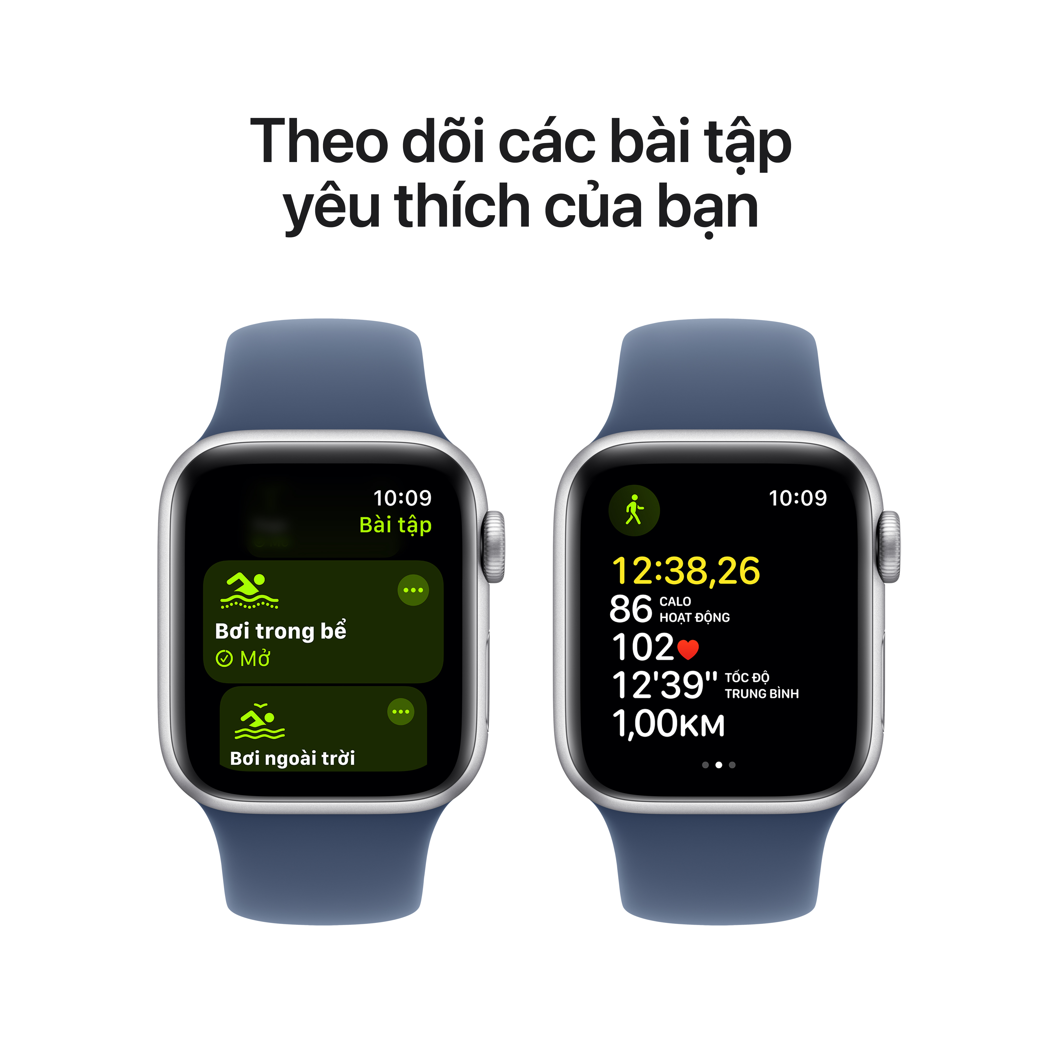 Apple Watch SE 2024 GPS (Viền nhôm, dây cao su)