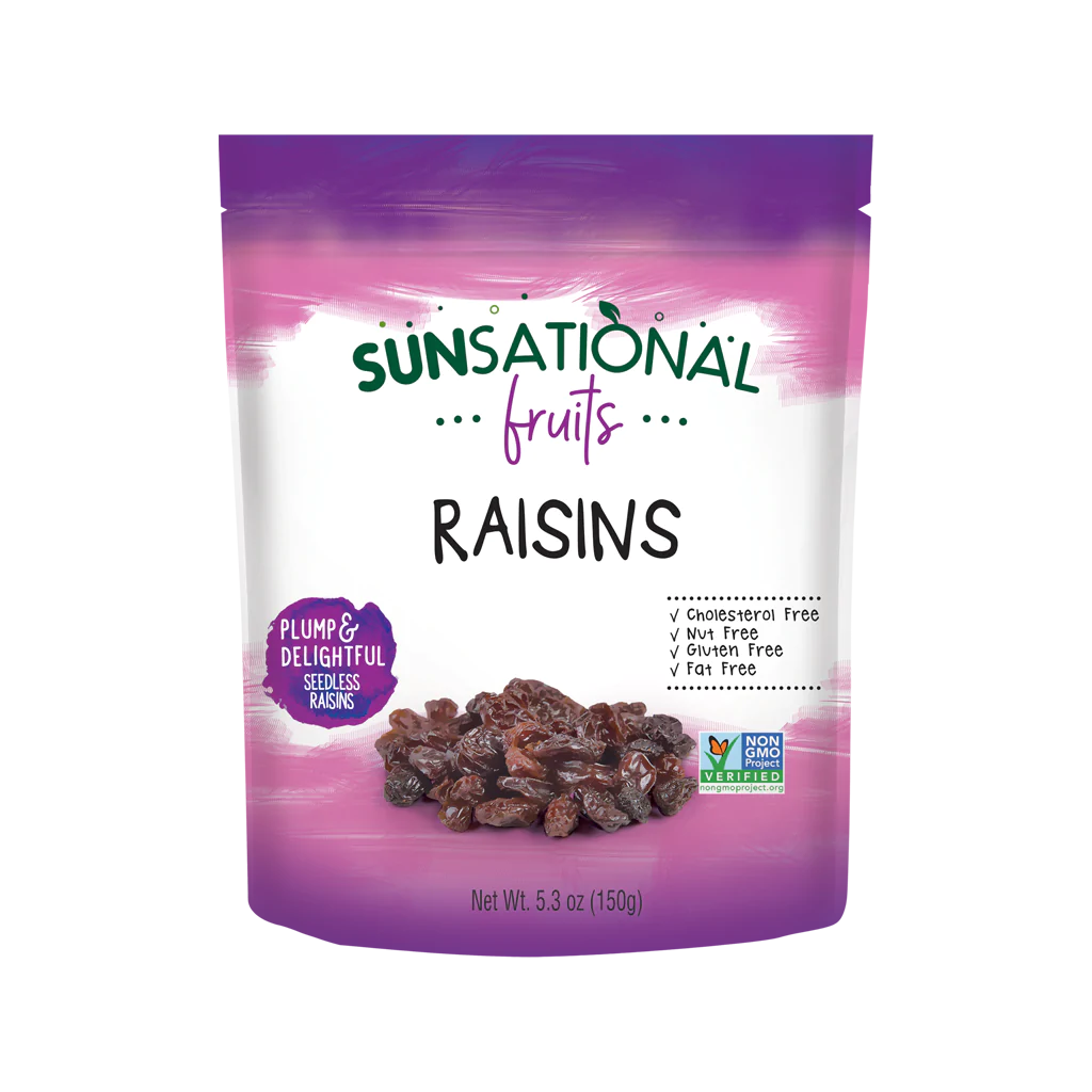 Nho Khô (150g) - Sunsational Fruits Raisins (150g) - không thêm đường, nhiều chất xơ, không chất bảo quản