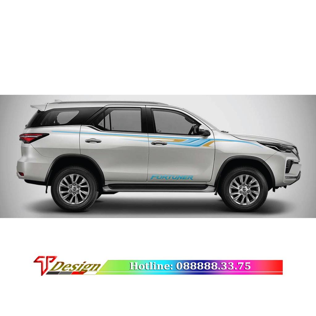 Decal xe, decal xe Fortuner, xe SUV, tem xe 4 chỗ, 7 chỗ WRAP80
