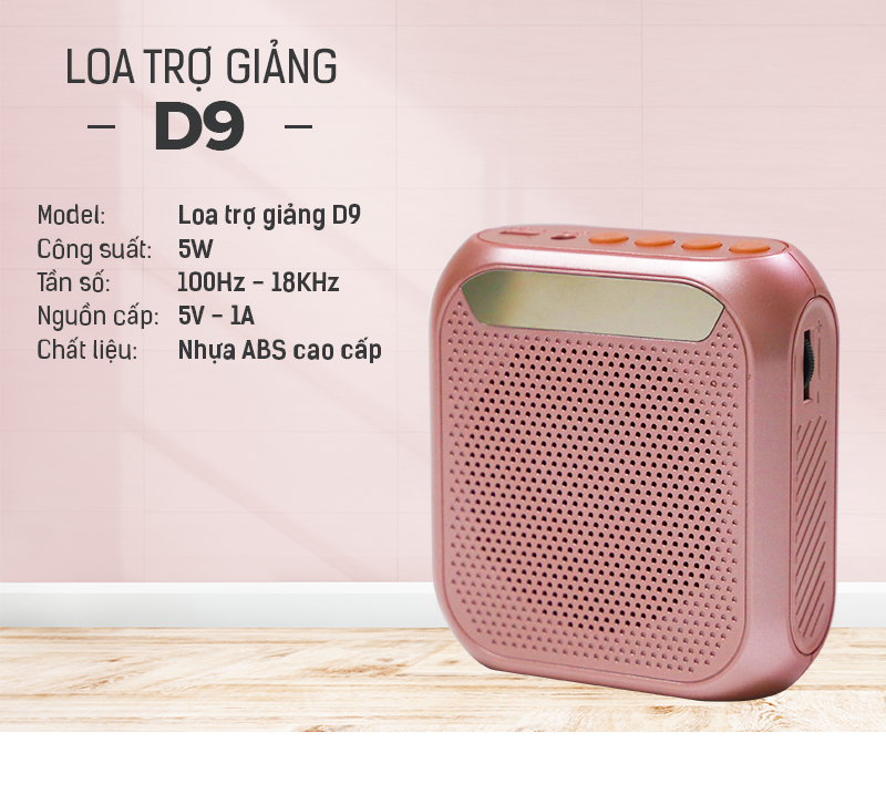 [ TẶNG 1 MICRO ĐEO TAI ] Loa Trợ Giảng Có Dây Đeo Tiện Lợi, Dung Lượng Pin 2200mAh, Màu Ngẫu Nhiên - Hàng Chính Hãng