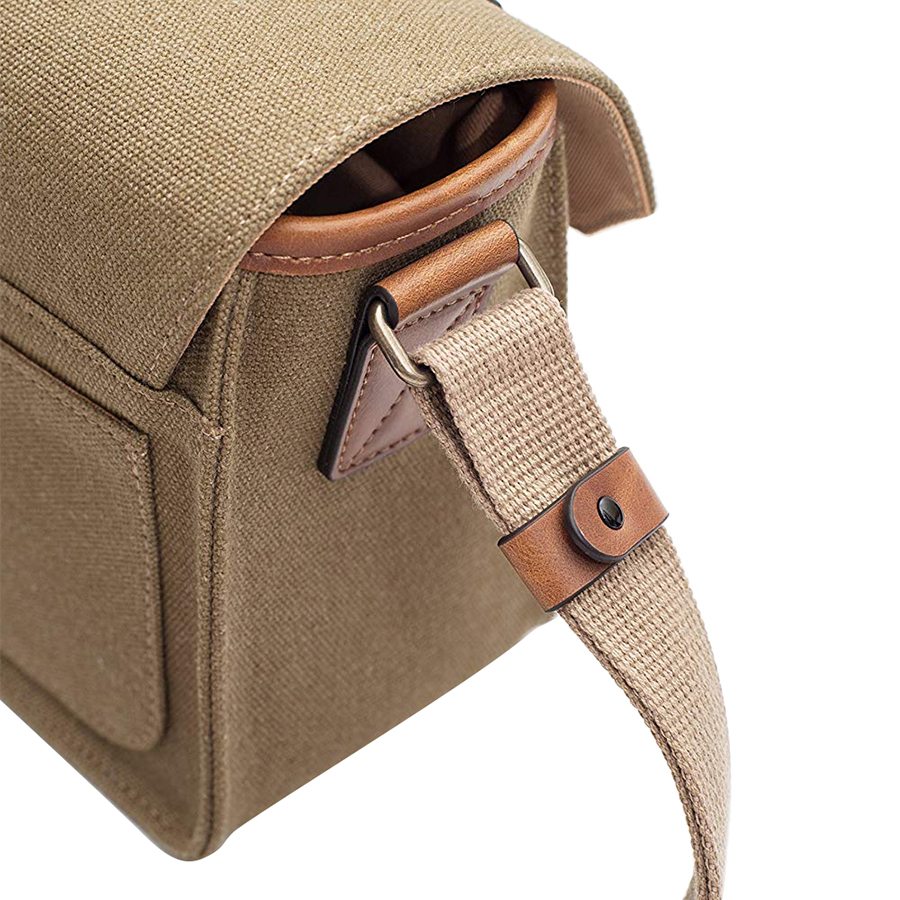 Túi Máy Ảnh Herringbone Papaspocket 3 Mini Khaki - Hàng Chính Hãng