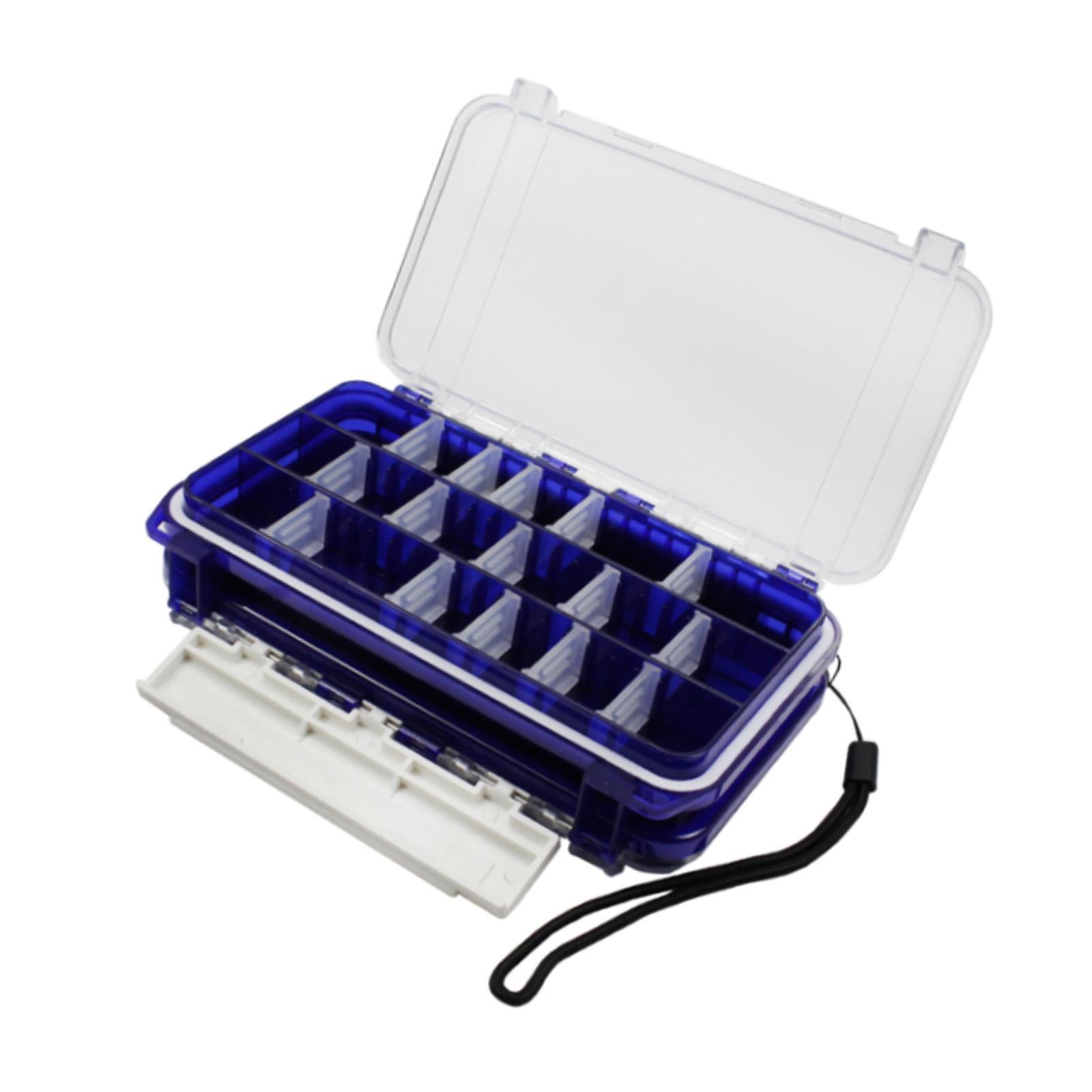 Fishing Tackle Box Fishing Storage Box Hooks Fishing Accessory Waterproof Organizing Tackle Storage Tray Tool Double Sided Fishing Tools Box