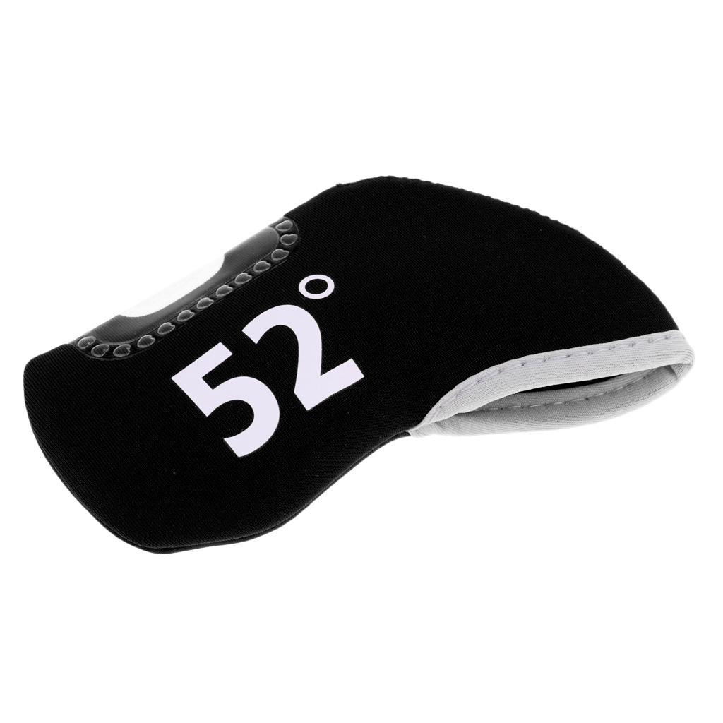 2-4pack Golf Club Iron Putter Headcover Head Cover Protector 52 Degree Black