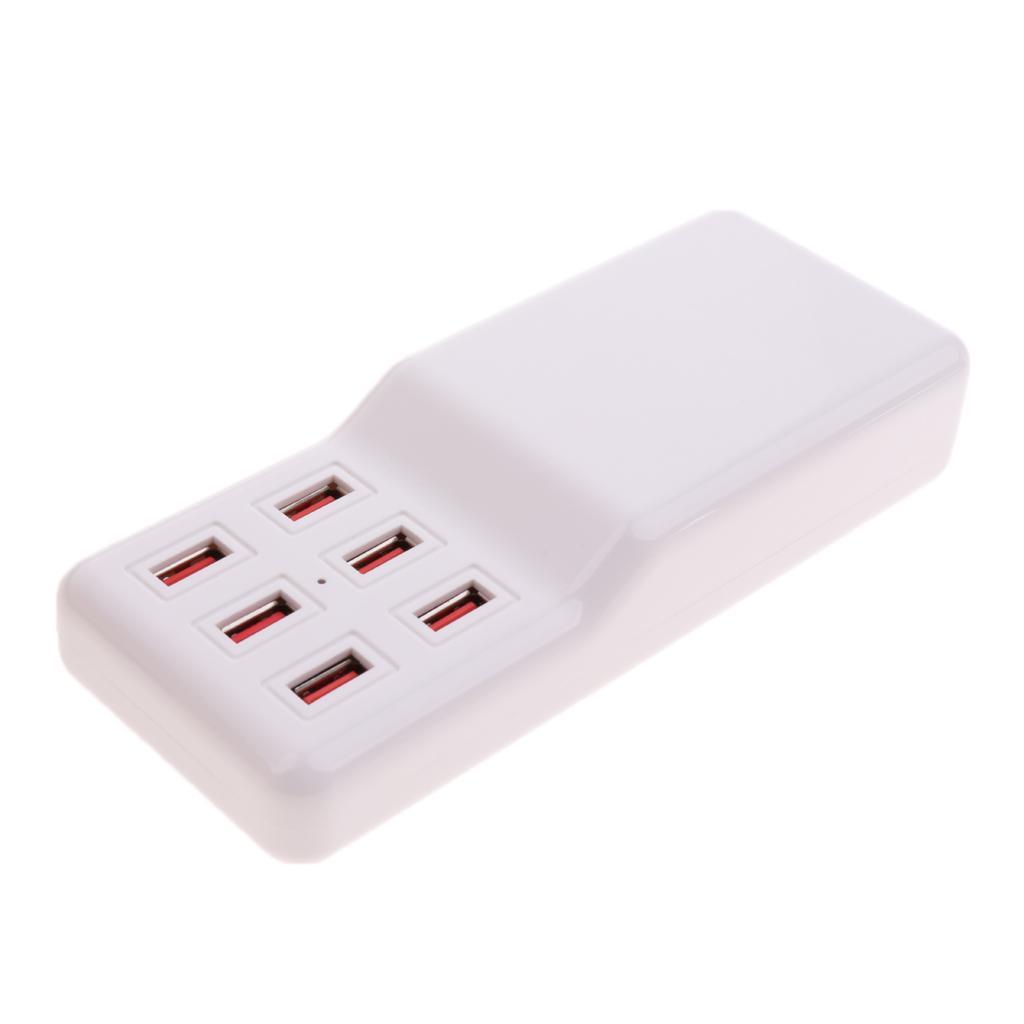1x UK Plug High Speed 6 USB Ports USB Power Charge Adapter For Charging