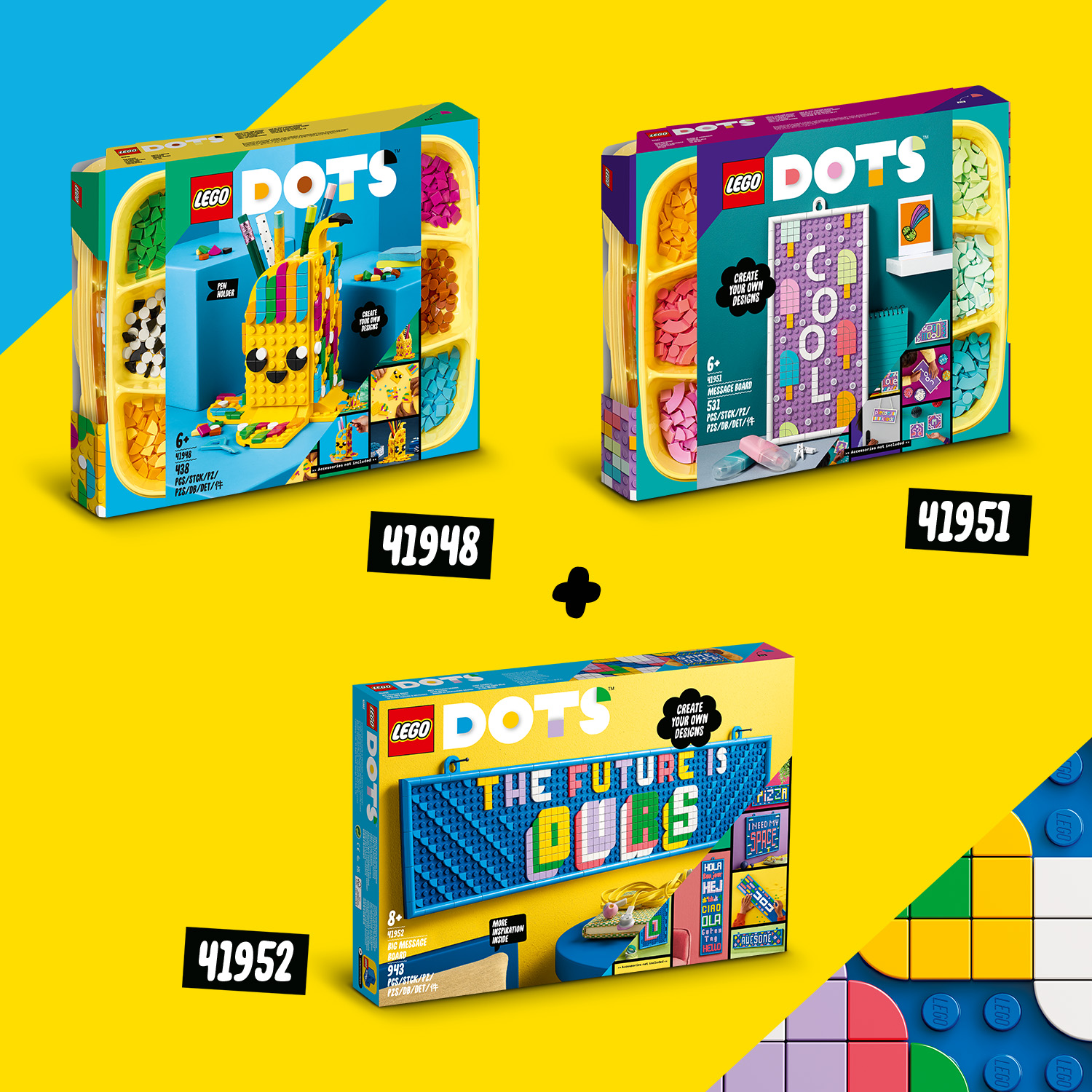LEGO DOTS 41952 Bảng trang trí nhà cửa DIY (lớn) (943 chi tiết)