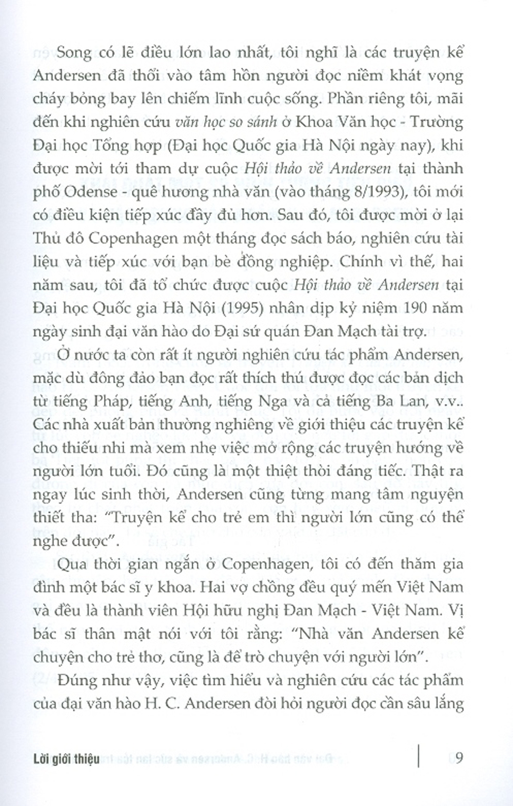 Đại Văn Hào H. C. Andersen Và Sức Lan Toả Trong Văn Học - Nghệ Thuật Việt Nam