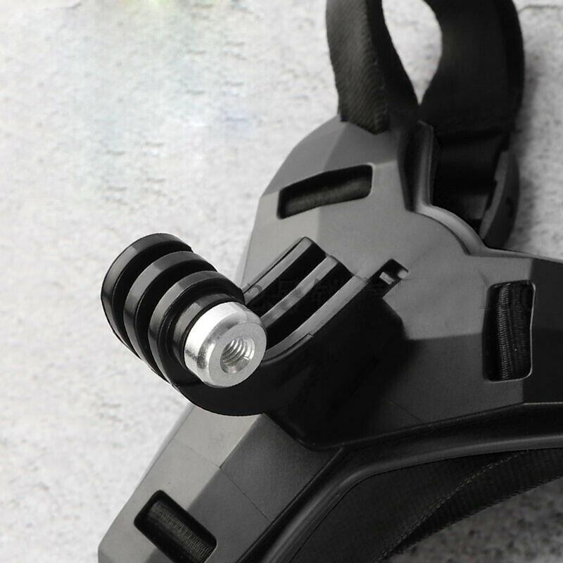 2x Helmet Chin Mount Holder For GoPro 8/7/6/5 Sports Camera Black