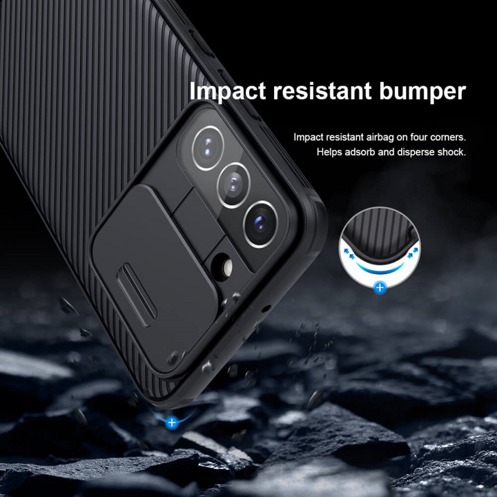 Ốp lưng dành cho Samsung S22 Plus Camshield Pro chống sốc Nillkin - Hàng chính hãng