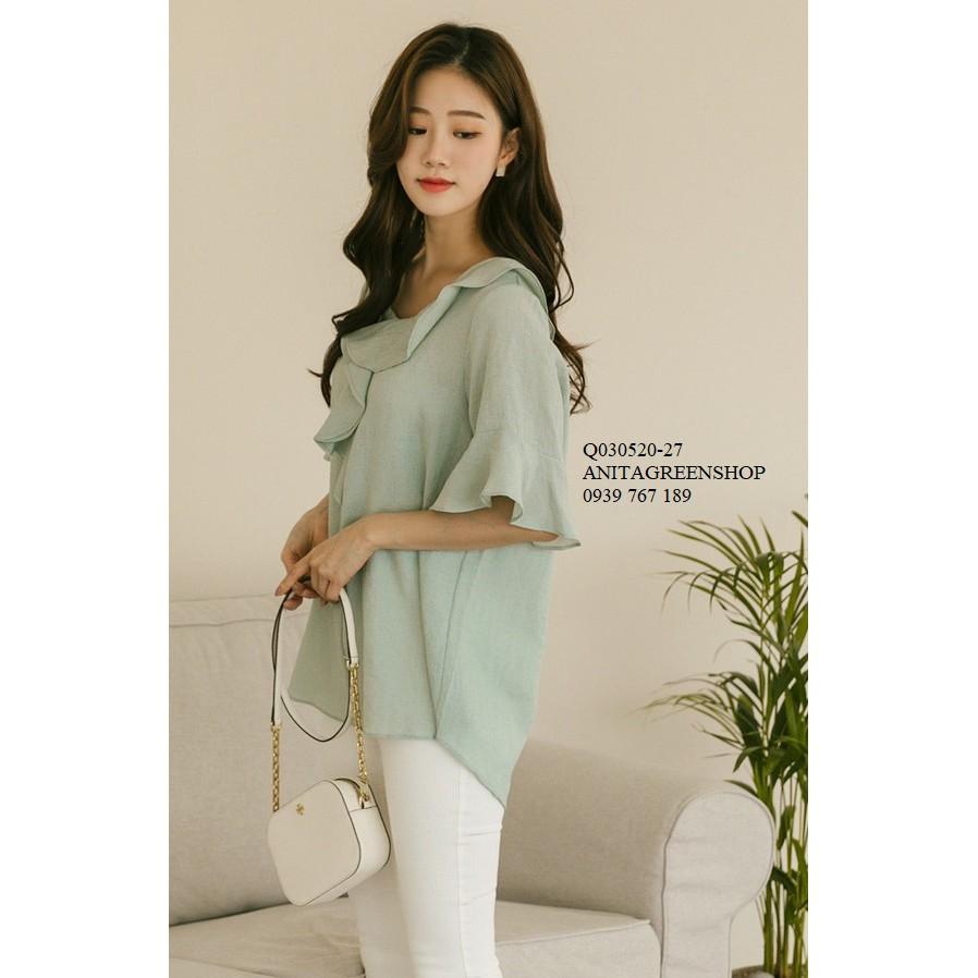 Q030520 ÁO KIỂU NỮ NHÚN BÈO