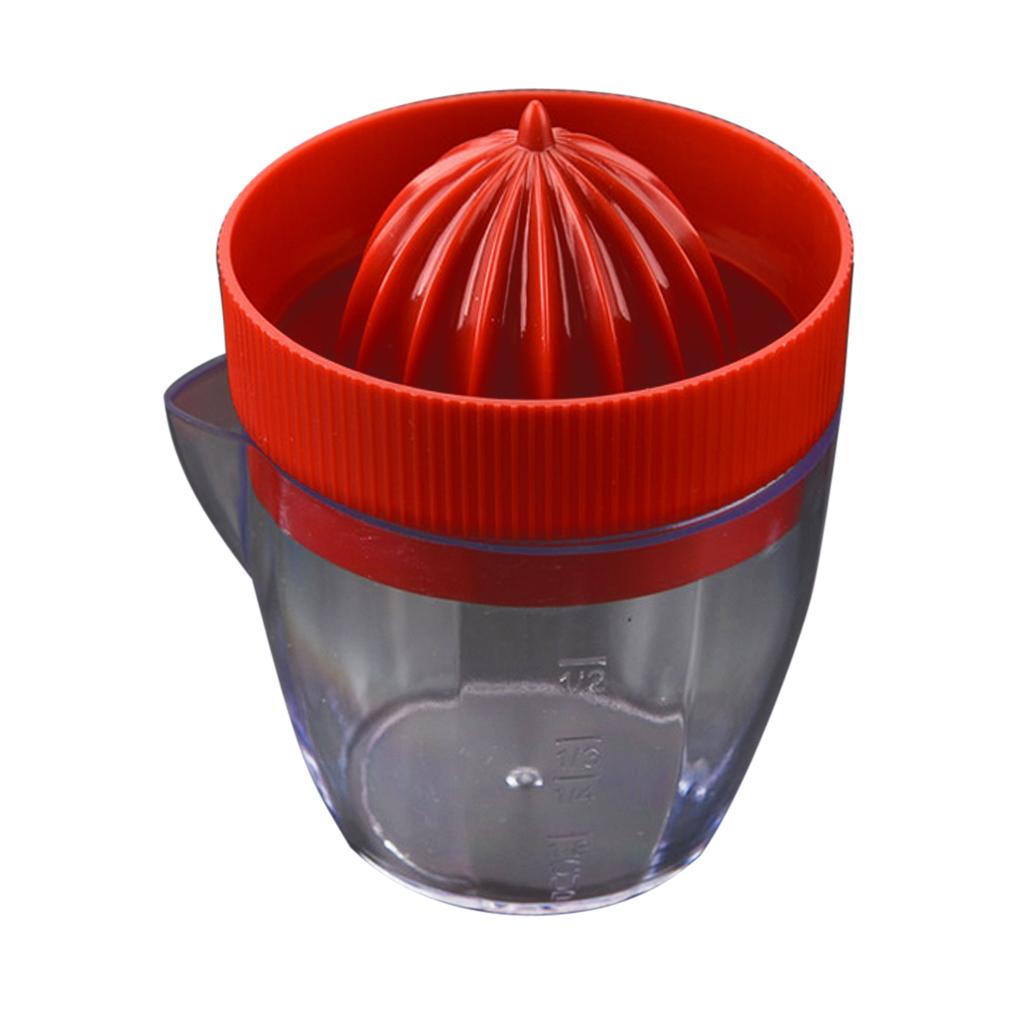 2pcs Juice and Pour Compact Juicer Squeezer Lemon/Lime Citrus Extractor Red