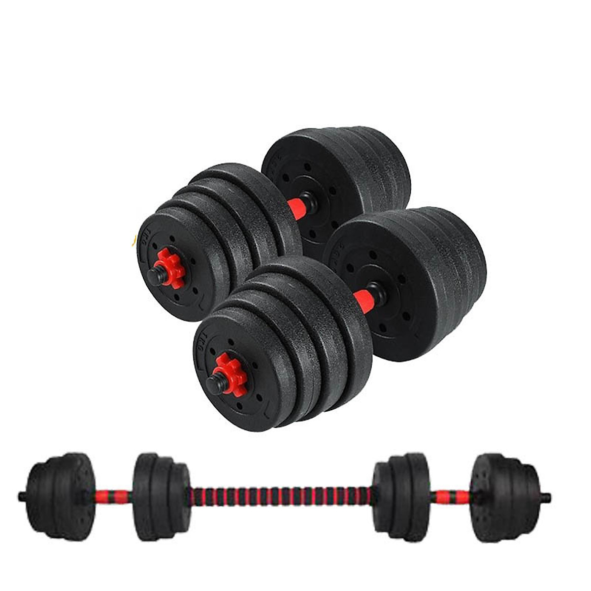 Bộ Tạ Tập Tay 2 in 1 Kết Hợp Tạ Đẩy Đa Năng