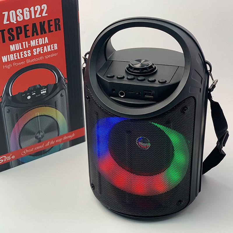 Loa Bluetooth Karaoke Di động Cột không dây di động Big Power STEREO Subwofer Bass Family Party Loa với MicrooneUSB TF Màu sắc: ZQS6122