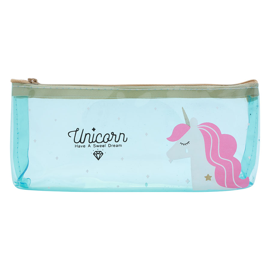 Bóp Viết Trong Suốt Unicorn Kỳ Lân