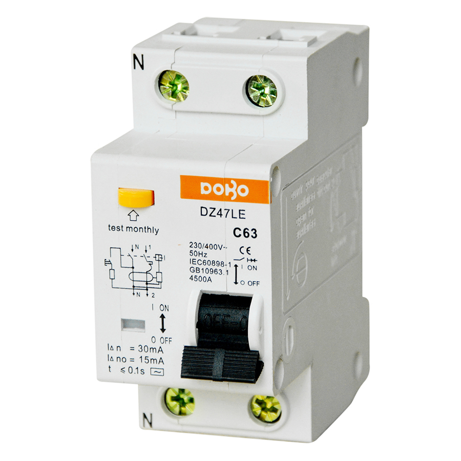 Cầu Dao Chống Giật 2 Pha Dobo Electric Korea (50A - 30mA) - Trắng