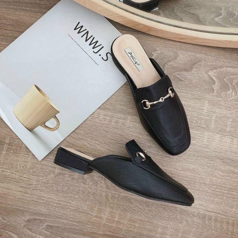 GIÀY SỤC KHUY NGANG TRƠN MẠ SÁNG - 2P