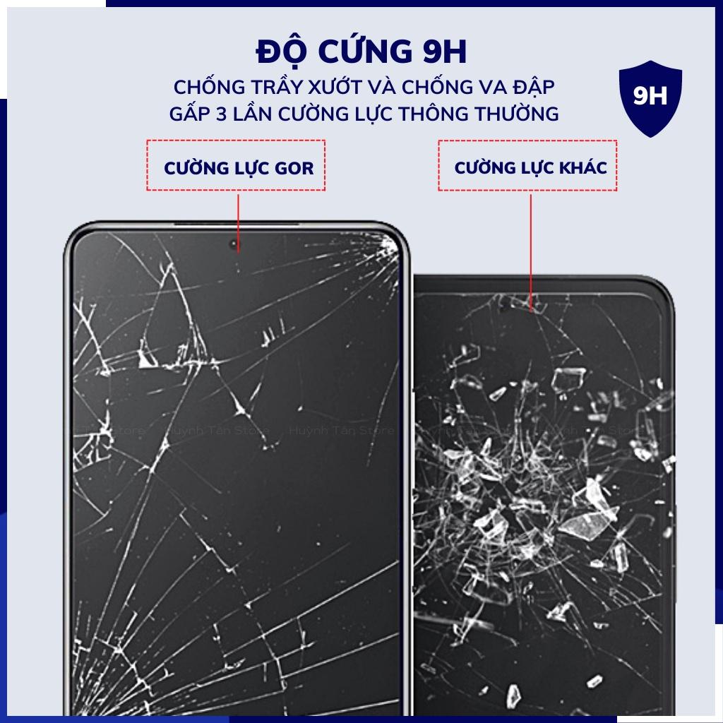 Cường lực poco x4 pro x3 pro x3 nfc trong suốt KHÔNG FULL MÀN chống bám vân tay chính hãng GOR huỳnh tân store - Hàng nhập khẩu