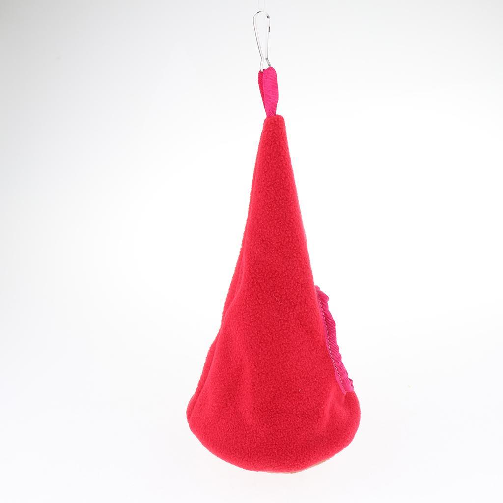 Santa Hat-Shaped Hamster Little Pet Chinchilla Squirrel Swing Hammock Sleeping Bag Hanging Nest