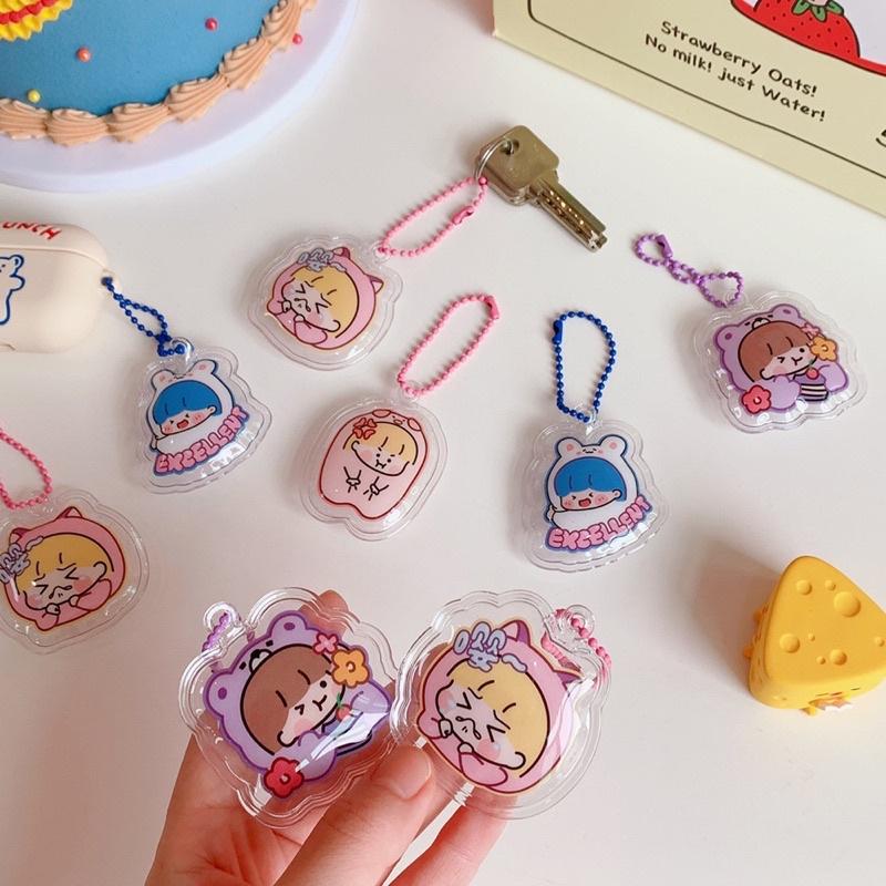 Móc khoá phao hoạt hình cô gái ulzzang dễ thương