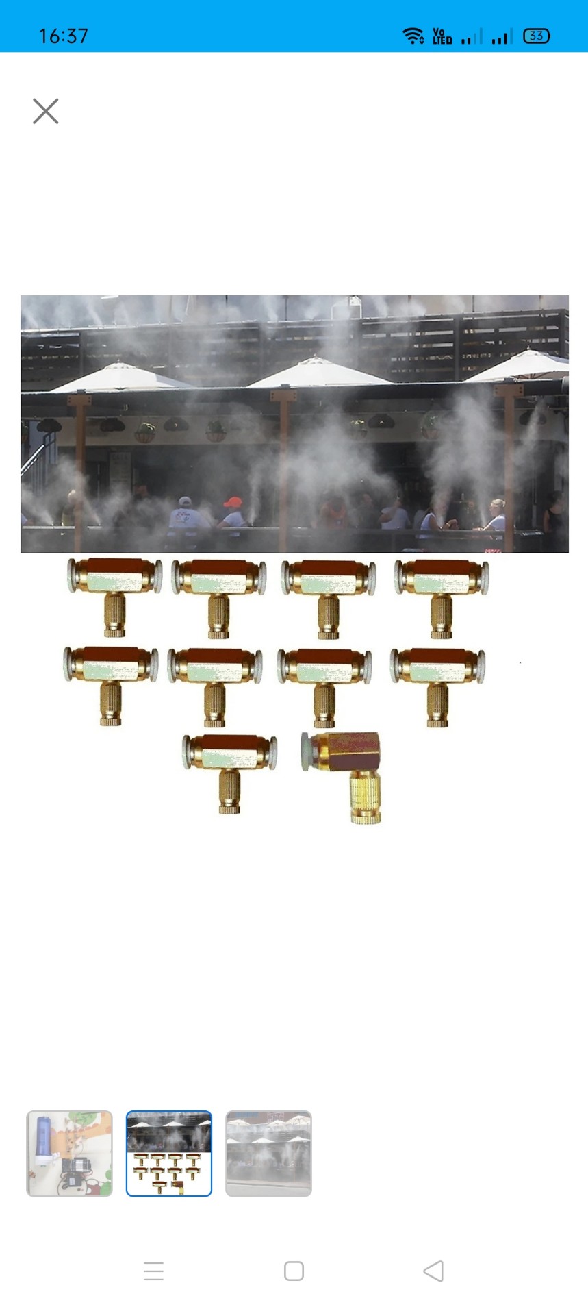Bộ phun sương tạo ẩm, làm mát nhà, tưới cây