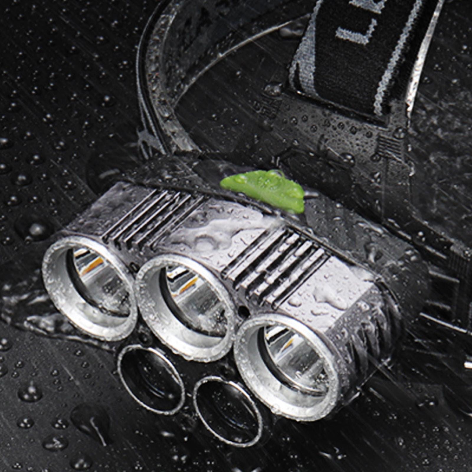 Lightweight USB Rechargeable Adjustable 6 Modes Headlamp for Camping Fishing