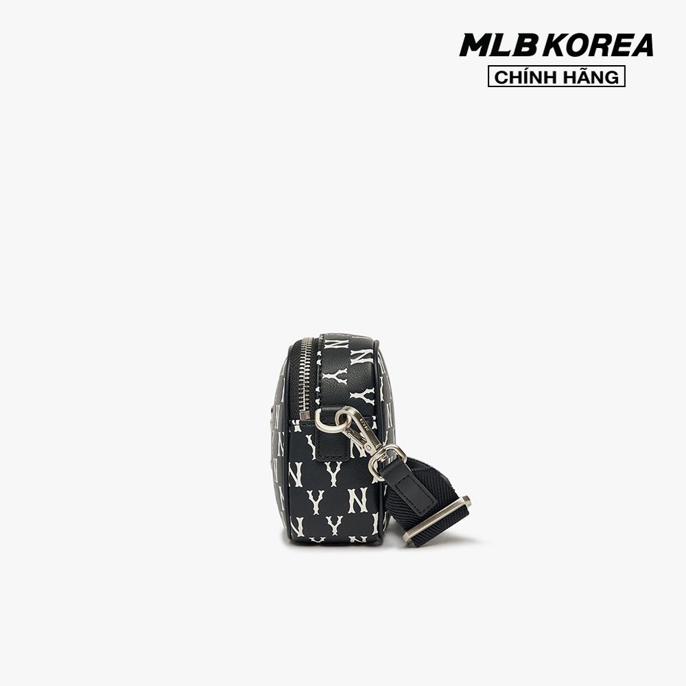 MLB - Túi đeo chéo chữ nhật Classic Monogram PU Emboss Mini 3ACRS092N