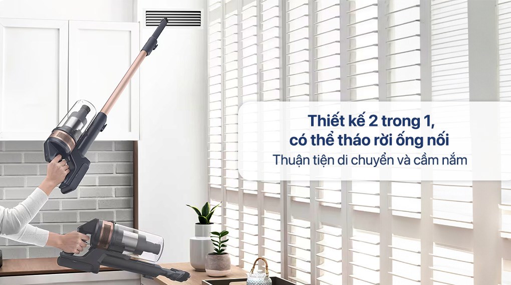 Máy hút bụi không dây Samsung VS15A60AGR7/SV - Hàng Chính Hãng