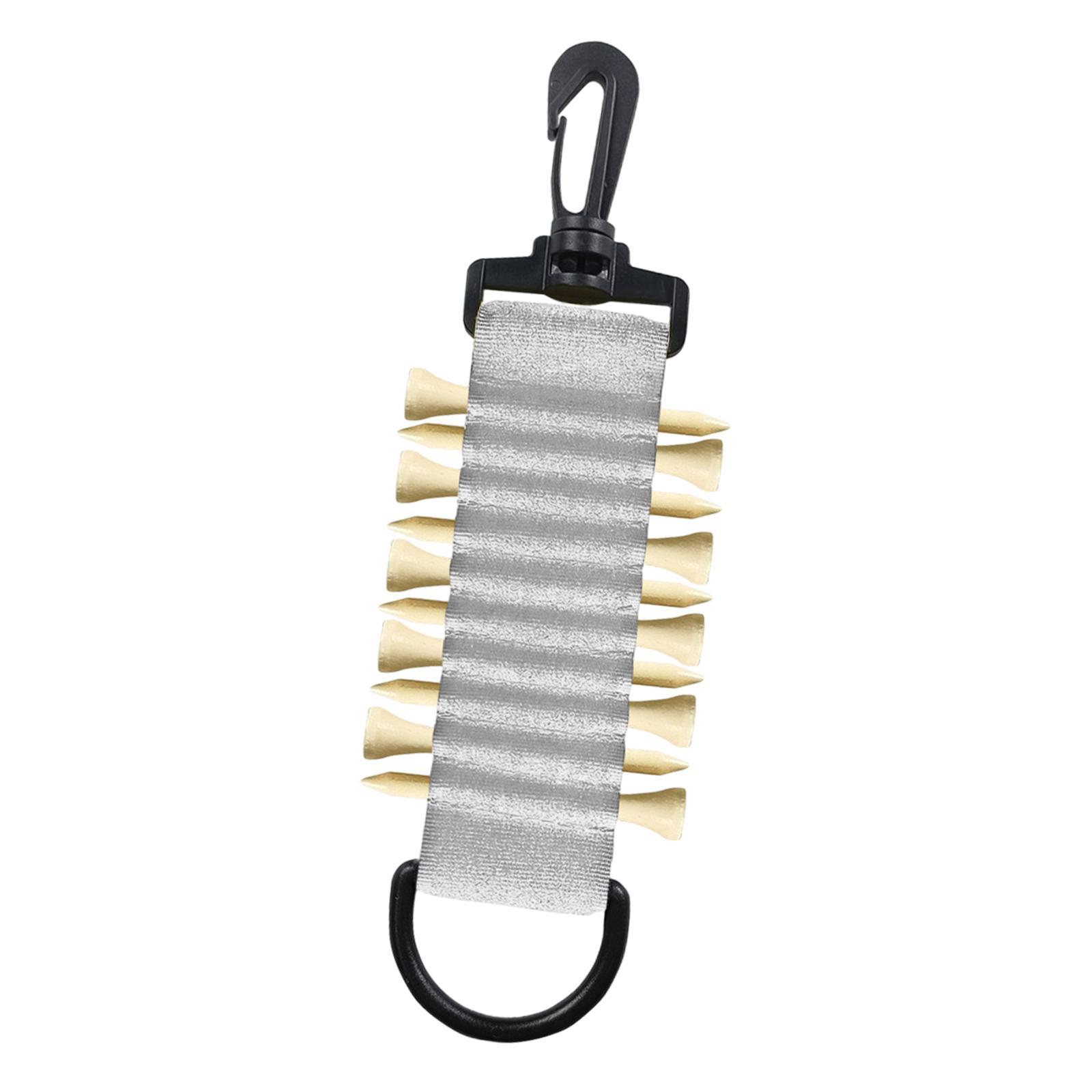Golf Tee Holder Portable to Attach to Golf Bag Golf Tees Storage 10 Golf Tees Golf Tee Carrier for Golf Carts Driving Hitting