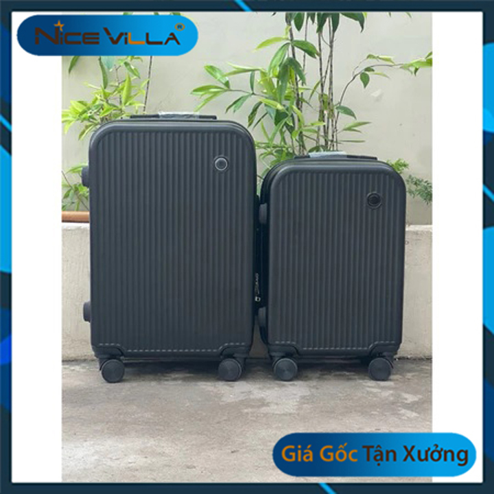 Vali Du Lịch NiceVilla Size 20 & 24 Inch – 24 inch – Màu Đen Black