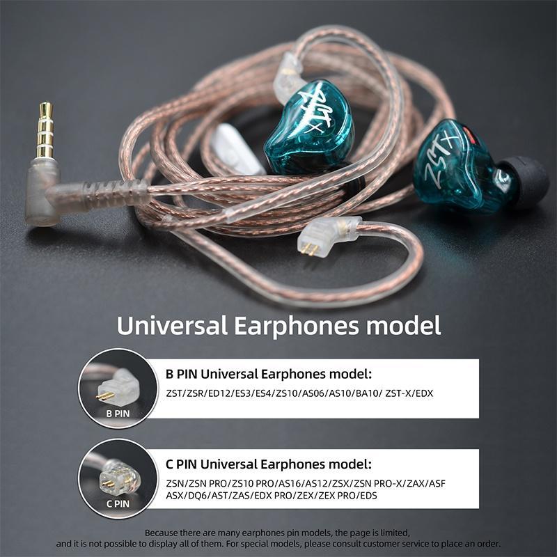 Dây Cáp Đồng 2pin Kz ZS10 ZSN ZEX PRO Không Chứa Oxy