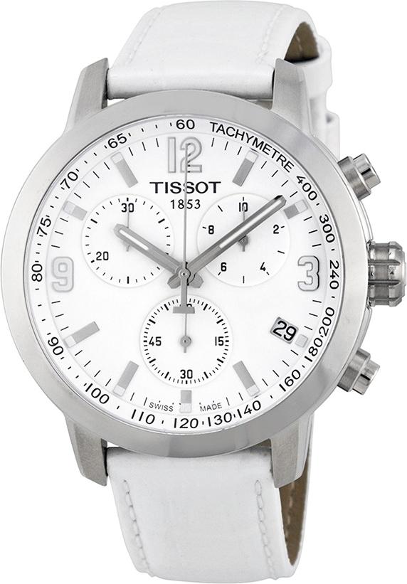 Đồng Hồ Nam Dây Da Tissot T055.417.16.017.00 (42mm) - Trắng