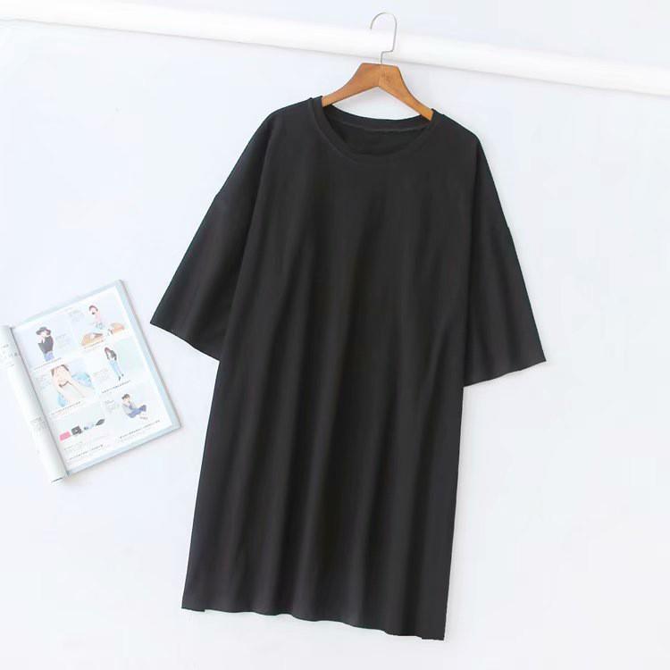 Áo thun UNISEX form rộng tay lở màu trắng / đen CRA012
