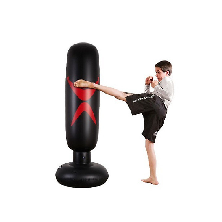 Trụ Hơi Đấm Bốc Tự Cân Bằng - Bao Cát Đấm Bốc Boxing Bơm Hơi Dành Cho Bé Người Lớn Rèn Luyện Tại Nhà Tặng Kèm Bơm Hơi
