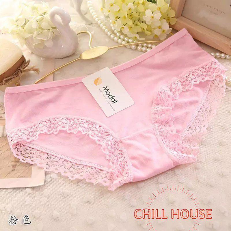 Quần Lót Cotton Mềm Mịn Pha Ren Modal Siêu Thoáng Mát Lạnh Hot - CHILLHOUSE