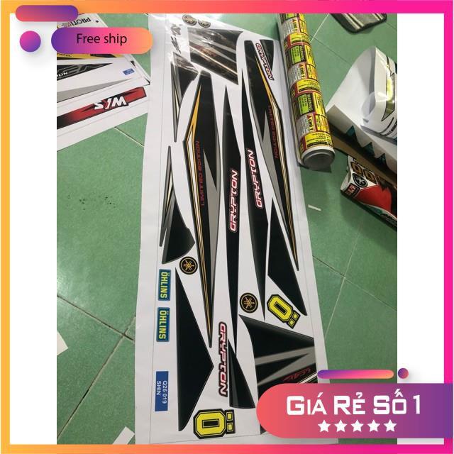 Tem rời dành cho xe Exciter 2010 dán xe xám xi măng