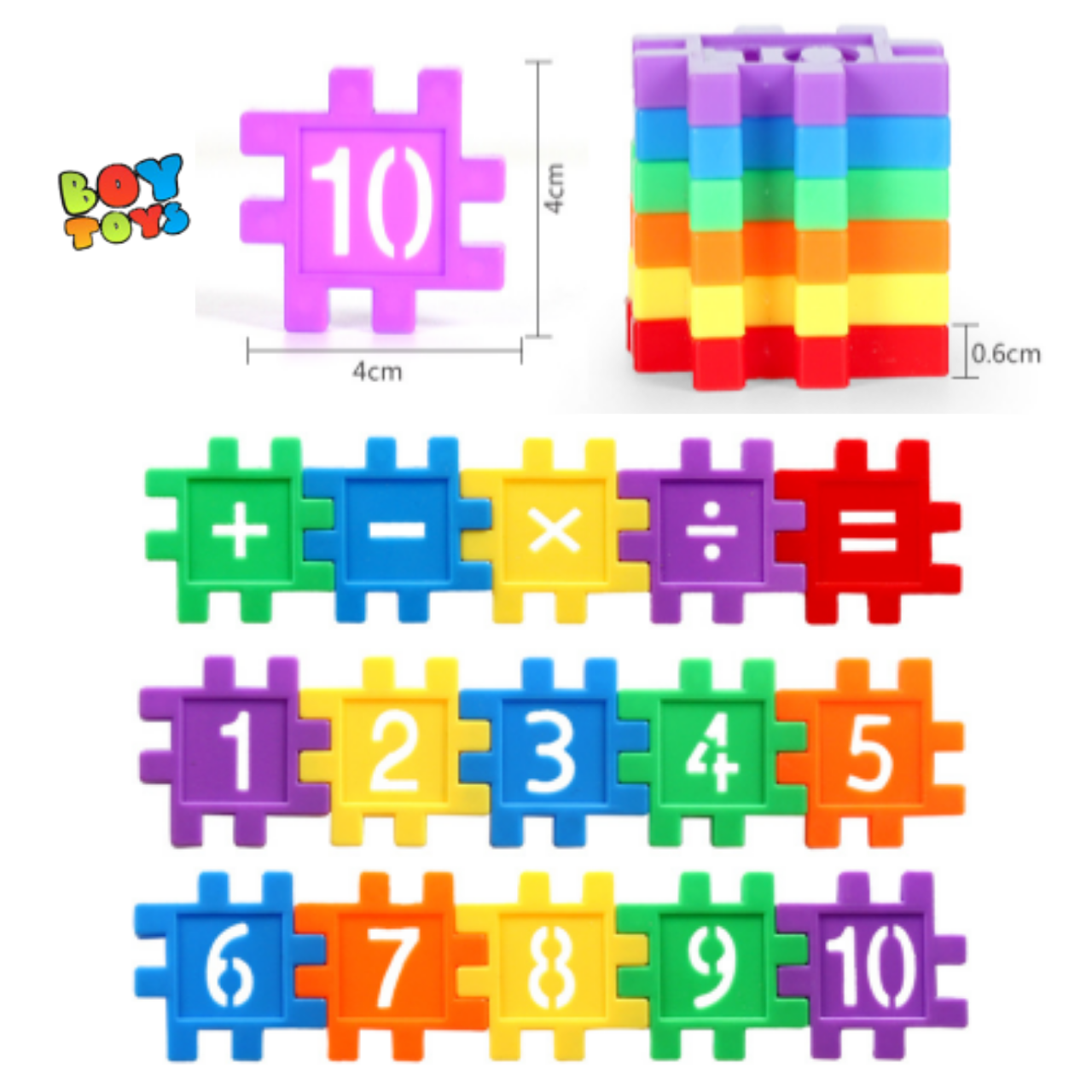 Bộ đồ chơi 50 khối nhựa xây dựng Building block thú vị để bé chơi vui vẻ