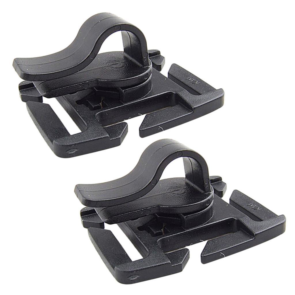 2 Pieces Water Bladder Drinking Tube Webbing Clip Holder