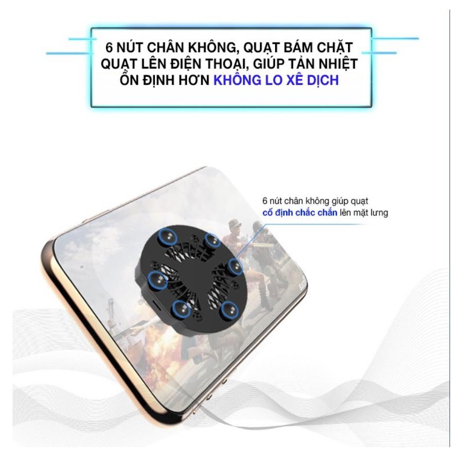 Quạt tản nhiệt chơi Game chống rơicho điện thoại máy tính bảng