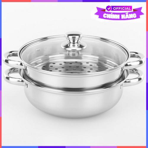 Nồi Hấp Inox 2 Tầng Đa Năng Vouller Dung Tích 1,6L - Hàng Chính Hãng