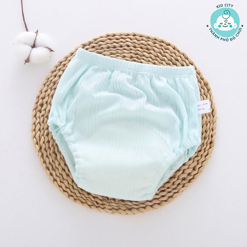 Quần bỏ bỉm vải 6 lớp cao cấp, chất liệu vải mềm mịn, thoáng mát, chống hăm dành cho các bé từ 4-18kg