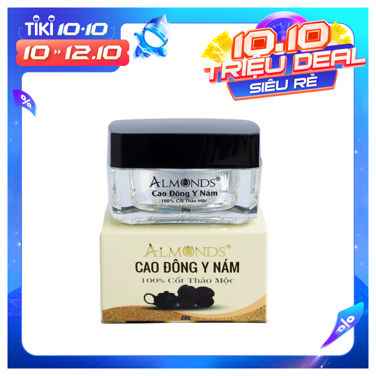 Melasma skin care- Kem dưỡng trắng da Cao đông y nám Almonds-  20g