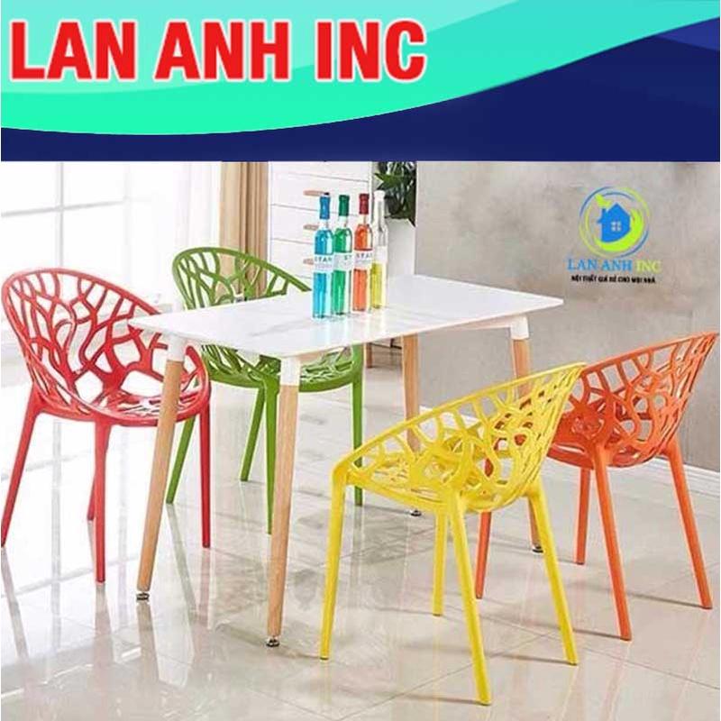 Ghế nhựa cao đúc nguyên khối xếp chồng đẹp hiện đại LAG1859