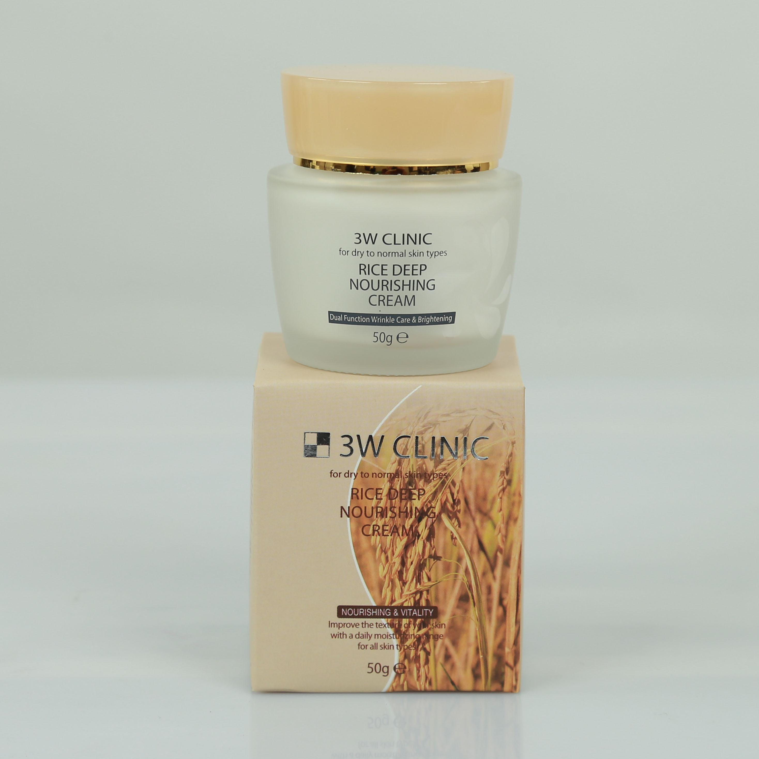 Kem dưỡng sâu gạo 3w Clinic RICE DEEP NOURISHING CREAM