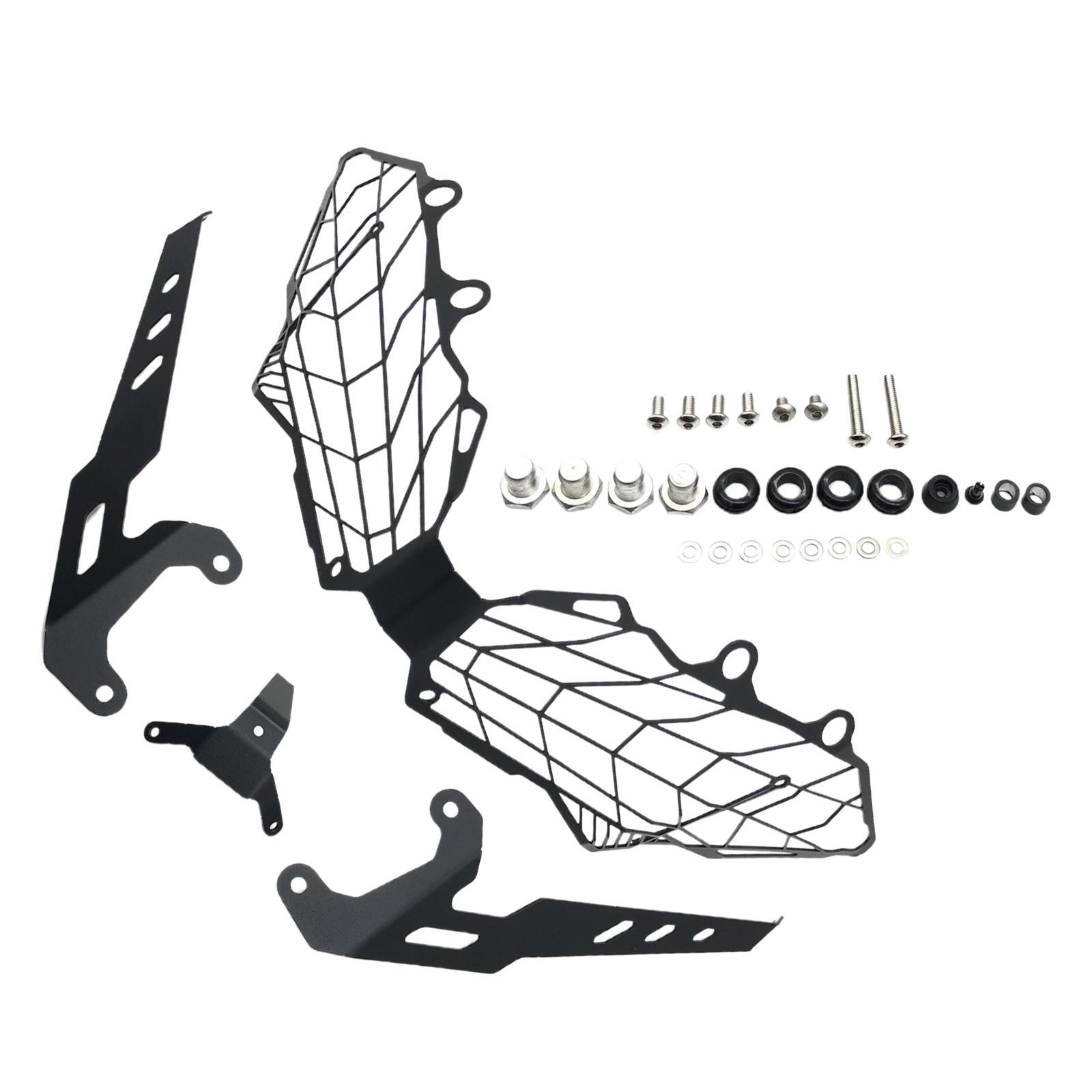 Motorcycle Headlight Guard Aluminum Alloy Headlight Mesh Grille Cover Spare Parts Premium Durable Replaces Motorcycle Accessories