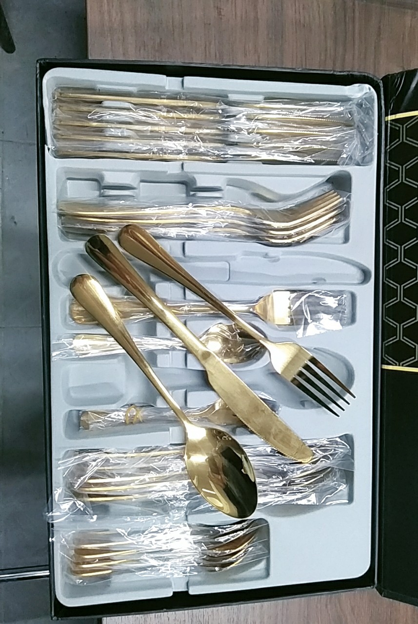 Bộ dao dĩa 30 chi tiết vàng cao cấp - dụng cụ nhà bếp tiện dụng