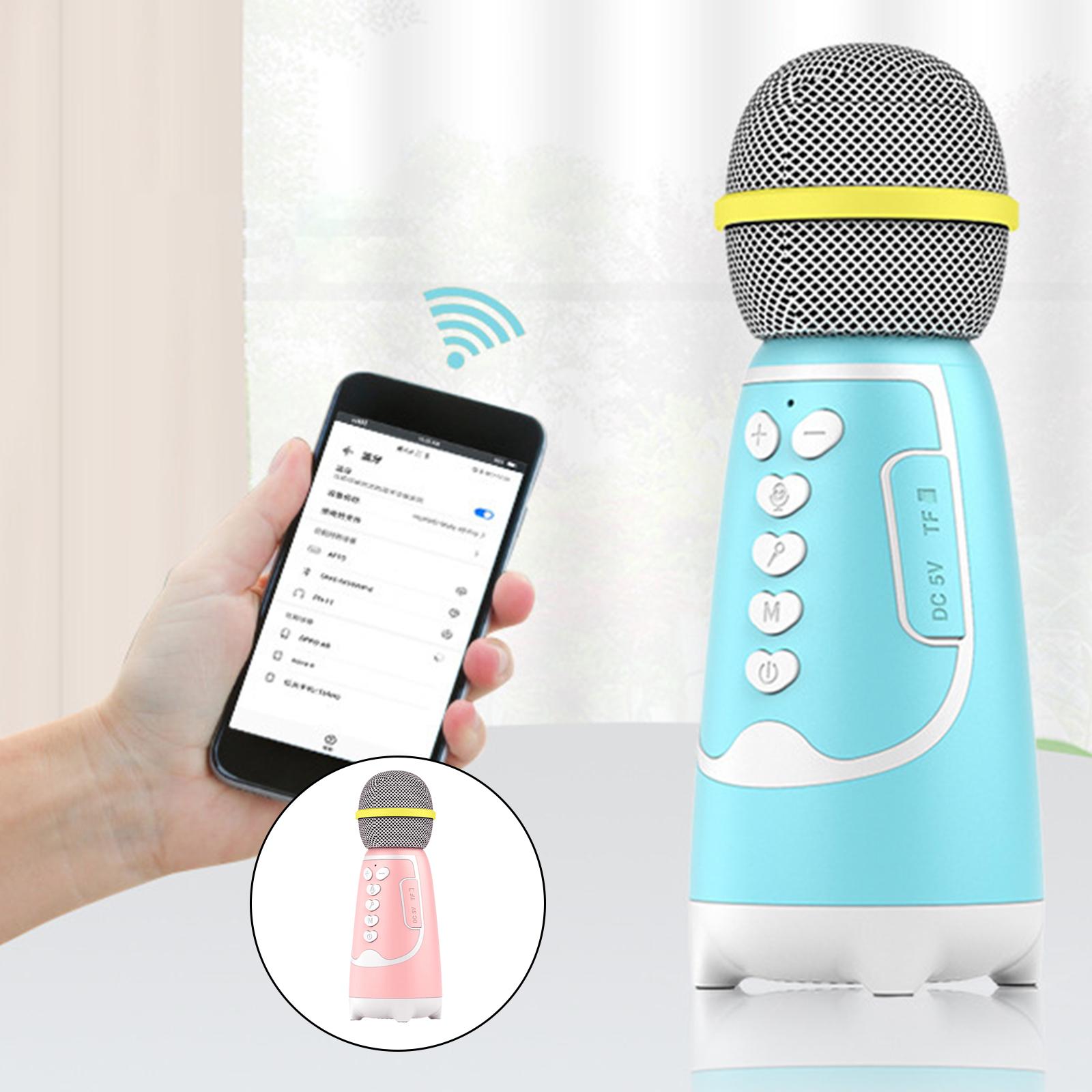 Wireless Bluetooth , Portable Handheld Karaoke Mic Speaker Machine Home Party Birthday for All Smartphones PC