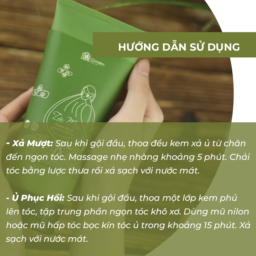 Kem Ủ Xả Tóc Mây Cỏ Mềm An Toàn Thiên Nhiên Không Silicone Mềm Mượt Tóc Giúp Tóc Chắc Khỏe Từ Gốc Phục Hồi Hư Tổn 200g