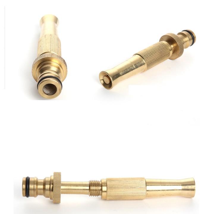 Bộ dây vòi xịt nước rửa xe, tưới cây . tăng áp 3 lần, loại 3m, 5m 206587 cút sập,nối nhựa vàng+ tặng đai